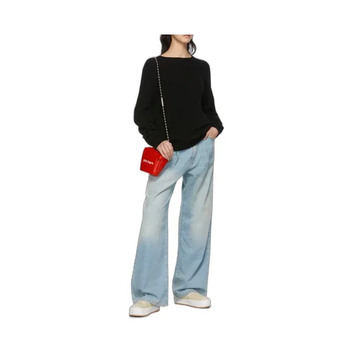 Palm Angels Logo Intarsia Knitted Jumper