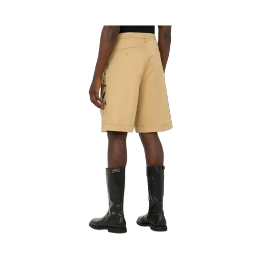 Painterly-Print Cotton Shorts