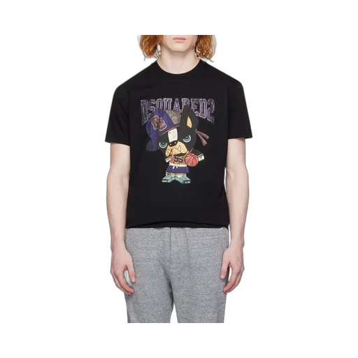 Dsquared2 Graphic Printed Crewneck T-Shirt