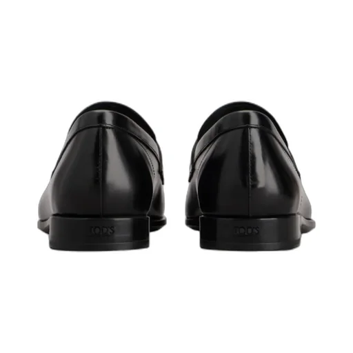 Tod's Double T Plaque Almond Toe Loafers