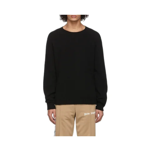 Palm Angels Logo Intarsia Knitted Jumper