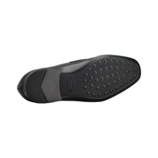 Tod's Double T Plaque Almond Toe Loafers