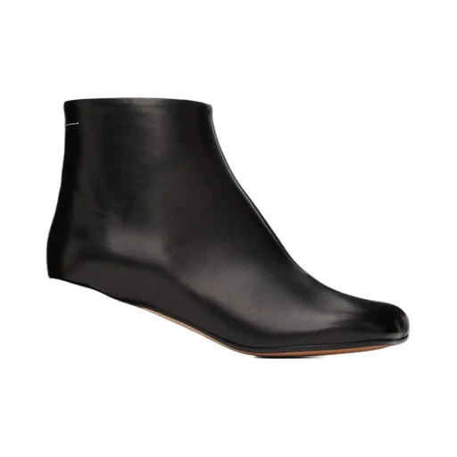 Mm6 Maison Margiela Square Toe Ankle Boots
