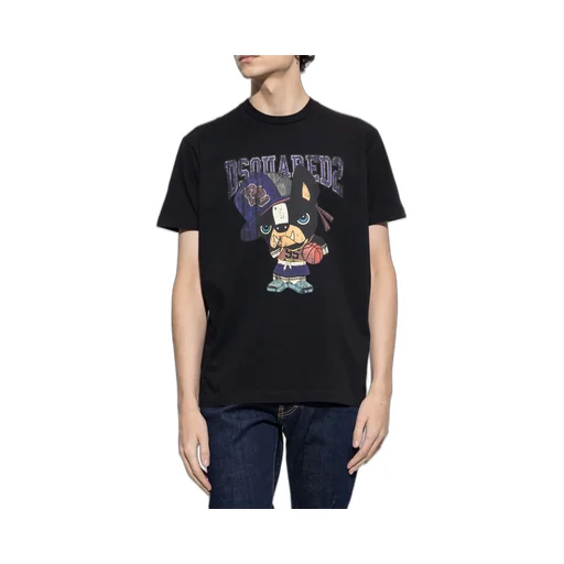Dsquared2 Graphic Printed Crewneck T-Shirt