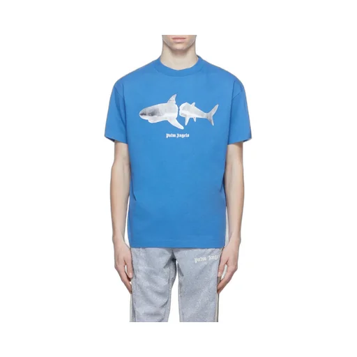 Palm Angels Shark Printed Crewneck T-Shirt