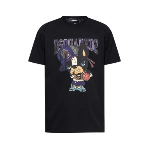 Dsquared2 Graphic Printed Crewneck T-Shirt