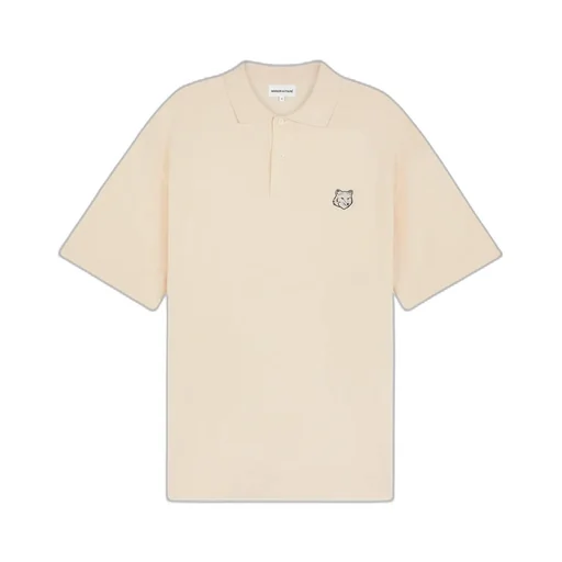 Maison Kitsun Bold Fox Head Patch Oversized Polo Shirt