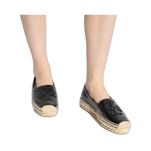 Tory Burch Ines Logo Patch Platform Espadrilles