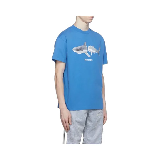 Palm Angels Shark Printed Crewneck T-Shirt