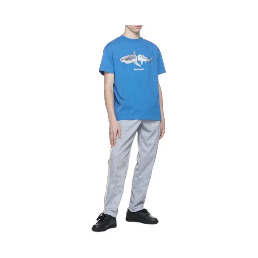 Palm Angels Shark Printed Crewneck T-Shirt