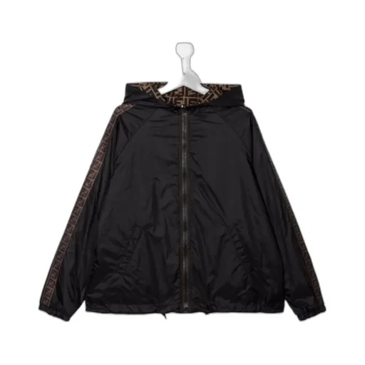 Fendi Kids Reversible Hooded Jacket