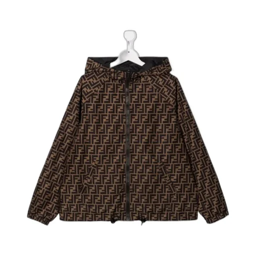 Fendi Kids Reversible Hooded Jacket