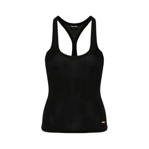 Tom Ford Logo Plaque Tank Top