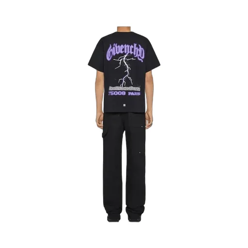 Boxy Fit T-Shirt In Cotton With Reflective Artwork