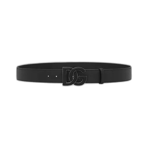 Dolce & Gabbana Logo Plaque Buckle Belt
