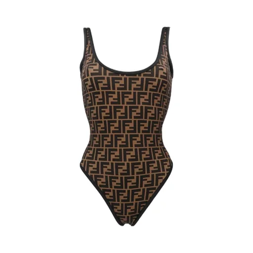 Fendi Ff Logo Printed Swimsuit
