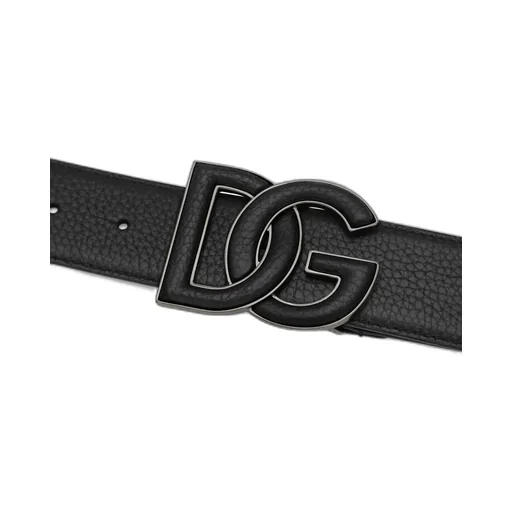 Dolce & Gabbana Logo Plaque Buckle Belt