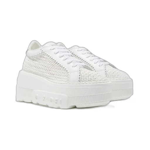 Casadei Interwoven-Detailed Chunky Lace-Up Sneakers