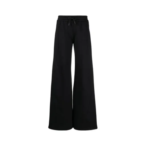 Off-White Drawstring Wide Leg Pants