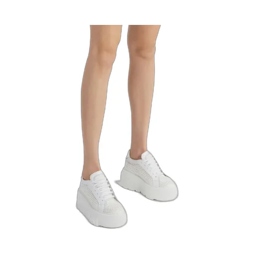 Casadei Interwoven-Detailed Chunky Lace-Up Sneakers