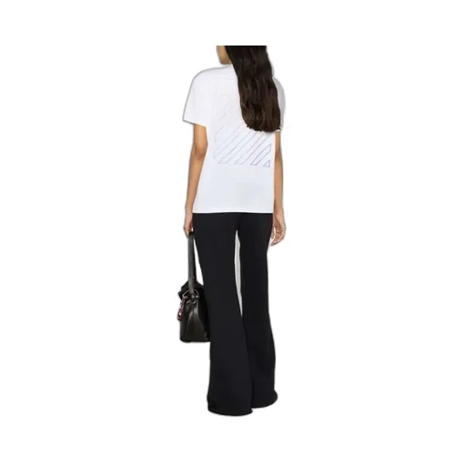 Off-White Drawstring Wide Leg Pants