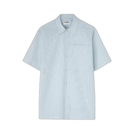 Jil Sander Logo Embroidered Short-Sleeved Shirt