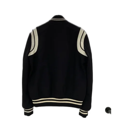 Saint Laurent Snap-Buttoned Teddy Bomber Jacket