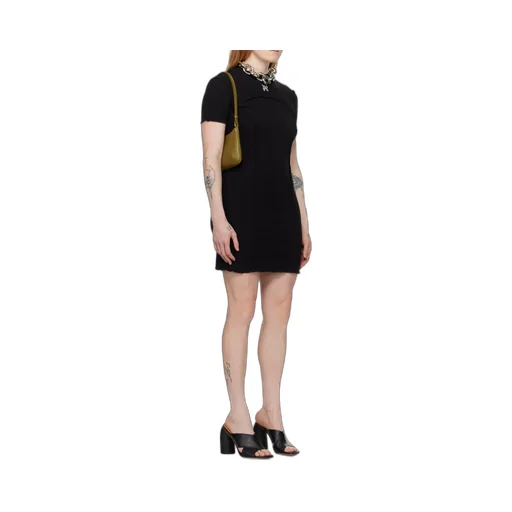 Palm Angels Monogram Embroidered Open Back Mini Dress