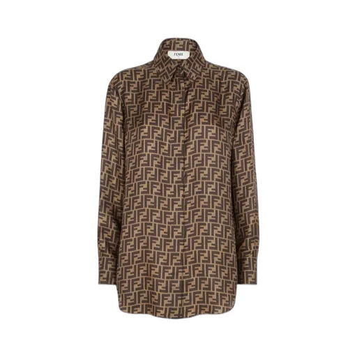 Fendi All-Over Ff Jacquard Long-Sleeved Shirt