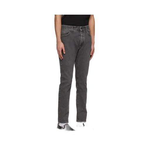 Palm Angels Logo Printed Straight Leg Jeans