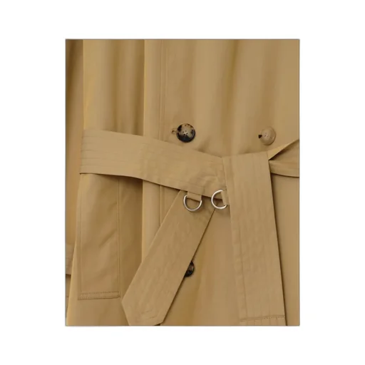 Burberry Double Breasted Belted Trench Coat
