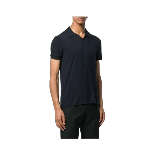 Giorgio Armani Stretch Short-Sleeved Jersey Polo Shirt