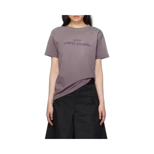 Maison Margiela Reverse Logo Detailed Crewneck T-Shirt