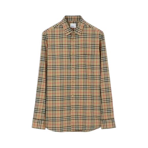Burberry Long Sleeved Checked Buttoned Shirt