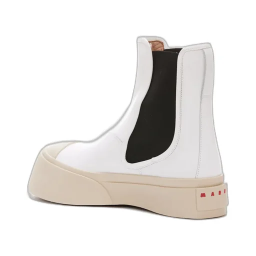 Marni Round-Toe Slip-On Ankle Boots