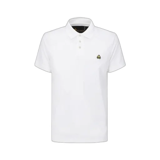 Moose Knuckles Pique Logo Embroidered Polo Shirt