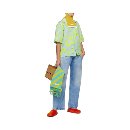 Marni Floral Print Short Sleeved Shirt