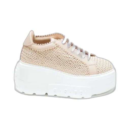 Casadei Interwoven-Detailed Chunky Lace-Up Sneakers