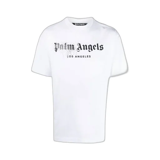 Palm Angels Logo Embellished Crewneck T-Shirt