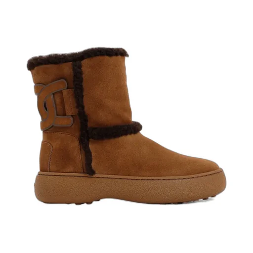 Tod's Kate Logo Patch Ankle Boots