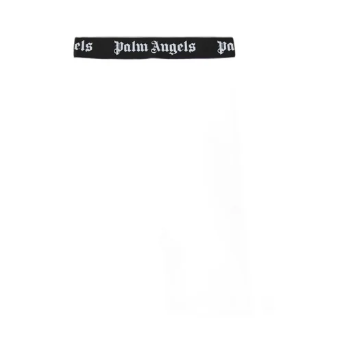 Palm Angels Kids Logo Waistband Flared Trousers