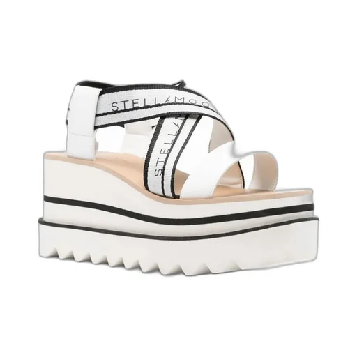Stella Mccartney Sneak-Elyse Crossover Strap Platform Sandals