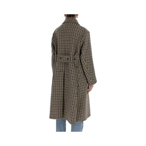 Maison Margiela Double Breasted Checked Coat