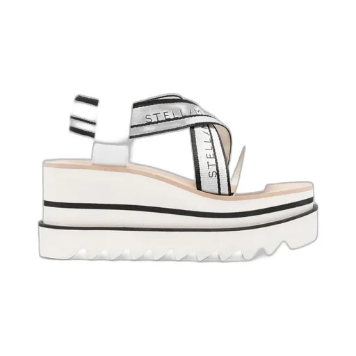 Stella Mccartney Sneak-Elyse Crossover Strap Platform Sandals
