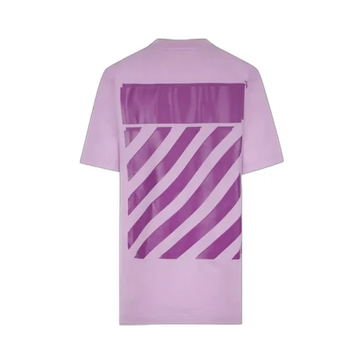 Diag-Print Short-Sleeved T-Shirt