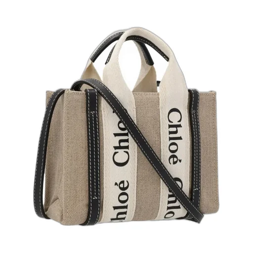 Chloé Woody Logo Embroidered Mini Tote Bag