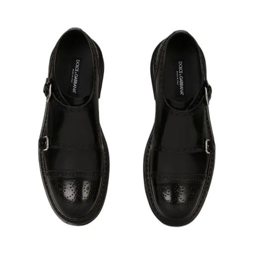 Dolce & Gabbana Round Toe Monkstrap Shoes