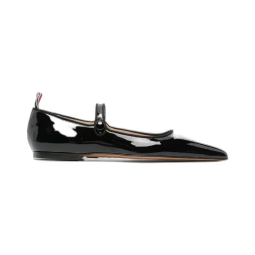 Thom Browne John Pointed-Toe 4-Bar Tab Flats