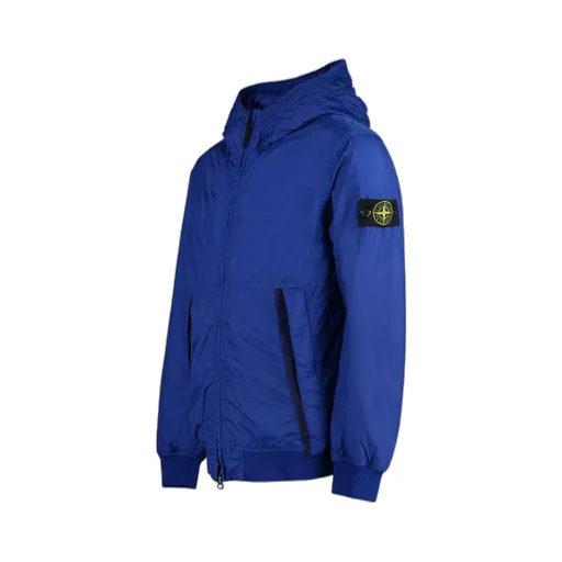 Compass-Patch Zip-Up Bomber Jacket