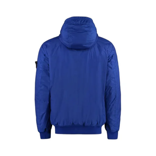 Compass-Patch Zip-Up Bomber Jacket
